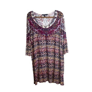 Ulla Popken  Dress Multicoloured 16/18 Germany Lightweight